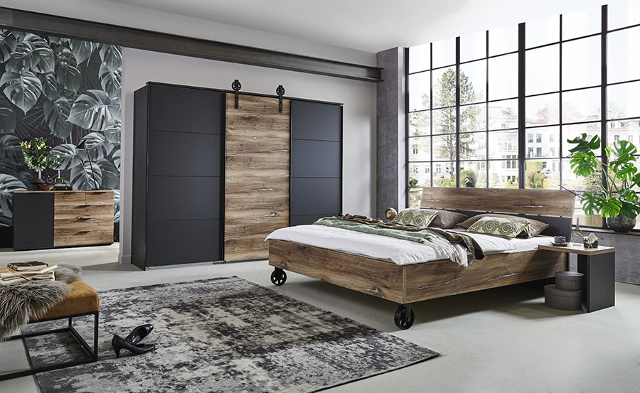 meuble de chambre a coucher style industriel pas cher